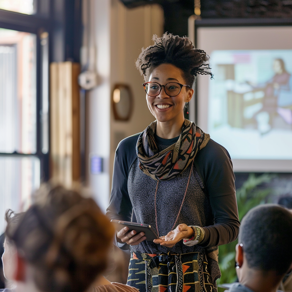 photograph_of_a_fun_looking_woman_presenting